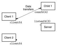 Figure 2.2. Server forks a child